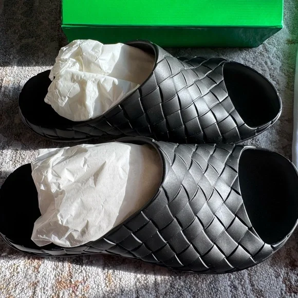 Bottega Veneta Padded Intrecciato Slides